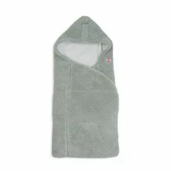 Lodger WPT 109 Wrapper Teddy Silk Touch couverture d'emmaillotage bébé, crème