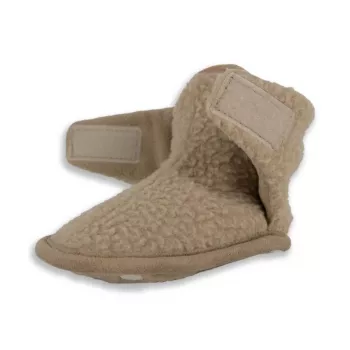Lodger Teddy Baby Slippers Beige 6-12 Months