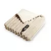 Couverture électrique Duux Yentl lapin rayé en fausse fourrure, beige, 200x200 cm (DXOB01)
