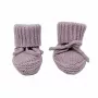 Chaussons bébé en maille Lodger Slipper Knit, rose, 0-6 mois