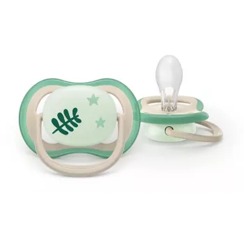 Sucette Philips Avent Ultra Air Night 6-18M neutre lot de 2