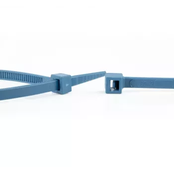 WKK 150126671 Metal Detectable Cable Tie 200 x 4.8 mm Blue (100 Pack)