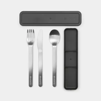Set de couverts portable Make & Take Brabantia, gris foncé