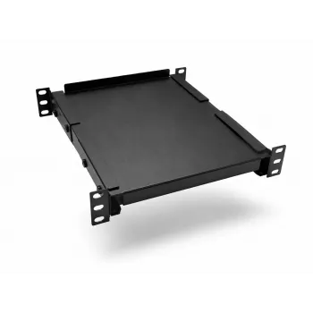 Étagère fixe universelle DSIT DS10-FO34 10 pouces pour armoires de 450 mm de profondeur, 1U, noire