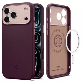 Coque MagSafe SPIGEN Nano Pop pour iPhone 17 Pro / 18 Pro Burgundy Bean