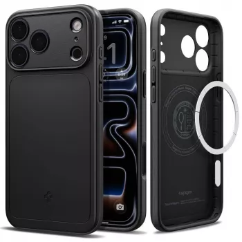 Coque Spigen Thin Fit MagSafe pour iPhone 18 Pro / 17 Pro - Noire