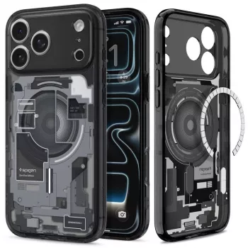 Coque Spigen Ultra Hybrid MagSafe pour iPhone 17 Pro / 18 Pro Zero One noire
