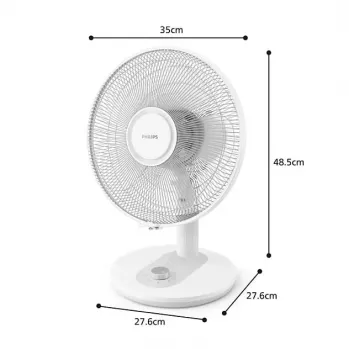 Philips 1000 Series Table Fan, White
