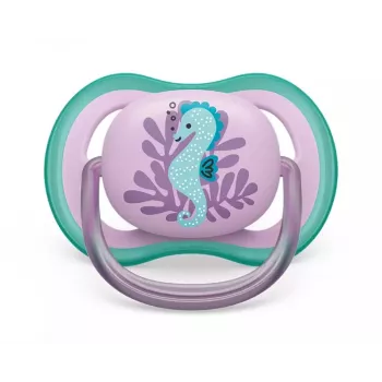 Sucette Philips AVENT Ultra Air Deco hippocampe 6-18M filles 1 pièce