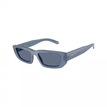 Lunettes de soleil carrées femme Arnette AN4357-124872, monture gris transparent, verres gris foncé, 53 mm
