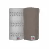 Lange en mousseline de coton Lodger Swaddler Solid Matcha, Birch/Buffalo, 110x110 cm, lot de 2
