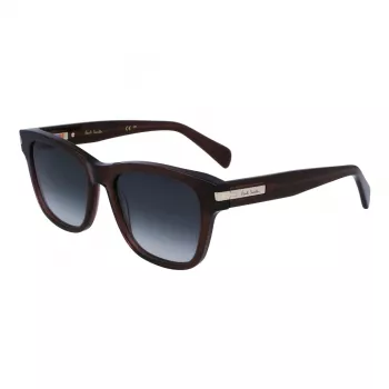 Lunettes de soleil unisexes Paul Smith P23601SHOWIT monture noire rectangulaire verres gris foncé 55-19-145