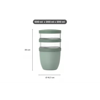 MEPAL Thermo Lunchpot Ellipse Insulated Food Container Nordic Sage 700 ml 107658094700