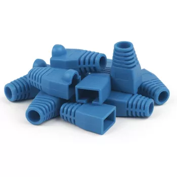 DSIT DANICOM gaine de câble RJ45 bleue grande - 10 pièces DC-RJ45-BOOT-L-BLUE-10PCE