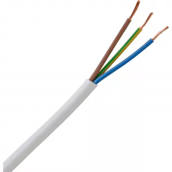 Câble souple PVC blanc HEINRICH KOPP H05VV5-F 3G1,5mm² 5m 151805840