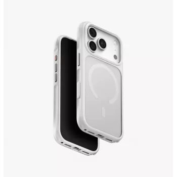 Coque de charge UNIQ Veren MagClick pour iPhone 18 Pro / 17 Pro - Chalk Frost