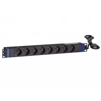 PDU rackable DSIT 19 pouces 8 prises avec fiche C14 et contact de terre (DS-8PDU-C14-PE)