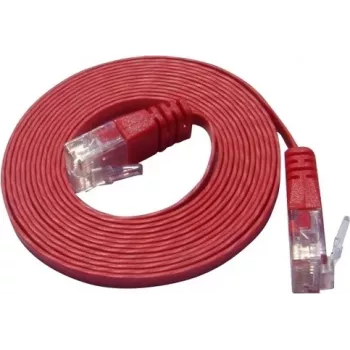 Câble réseau patch slim Wirewin Cat.6 U/UTP 0,1 m rouge PKW-SLIM-KAT6 0.1 RT