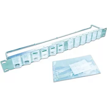 Panneau aveugle Wirewin 24 ports pour modules Keystone, système Keystone à angle réglable 0° ou 45° (WKS PANEL 24 DYN ANG)