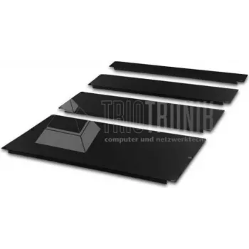 Panneau de gestion des câbles à brosses pour rack 19 inch Wirewin BP 1U BL, noir