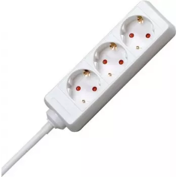 Multiprise 3 prises HEINRICH KOPP avec prises inclinées à 45°, câble 3 m H05VV-F 3G1.5mm², 16A, 250V, noire 128688650