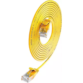 Câble patch SLIM-Light Wirewin Cat.6, U/UTP, 0,15 m, jaune PKW-LIGHT-K6 0.15 GE