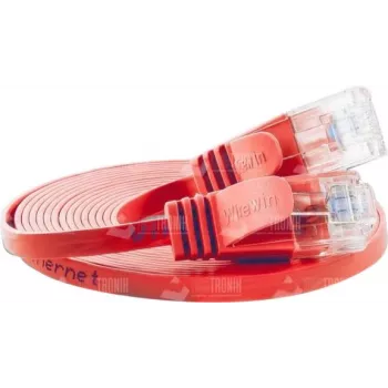 Câble patch SLIM Wirewin Cat.6 U/UTP 0,15 m rouge PKW-SLIM-KAT6 0.15 RT