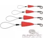 Ensemble de boucles de tirage de câbles RUNPOTEC RUNP RUNPOFIX avec crochet et capuchon de protection, 4 pièces (10159)