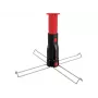 Embout mandrin multifonction Runpotec pour dérouleur de câbles XBOARD, acier inoxydable, diamètre 72 mm, hauteur 196 mm (20696)