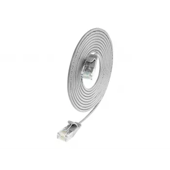 Câble de raccordement slim Wirewin SLIM UL6 7,5 m Cat.6, U/UTP, gris (PKW-LIGHT-K6 7.5)