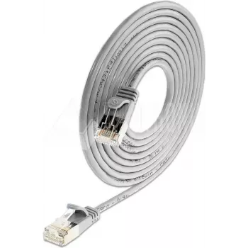 Câble de raccordement slim Wirewin Triotronik PKW-LIGHT-STP-K6 15.0 Cat6 S/FTP, RJ45 mâle vers mâle, cuivre, 15 m, noir