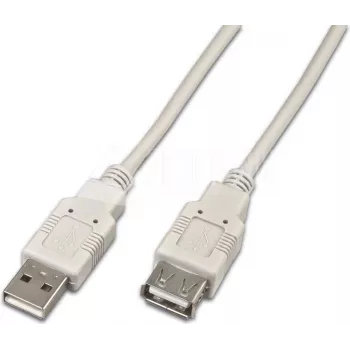 Câble USB Wirewin USB A-A MF 1.0 GR, 1 m, USB 2.0, gris