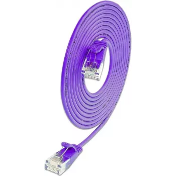 Câble patch rond Wirewin SLIM KAT6A 10 Gigabit Light U/UTP, Ø 3,6 mm, violet, 0,5 m SLIM-L-UU-K6A 0.5 VT