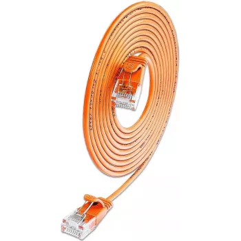 Câble patch rond Wirewin SLIM CAT6A 10 Gigabit Light U/UTP, Ø 3,6 mm, orange (SLIM-L-UU-K6A 5.0 OR)