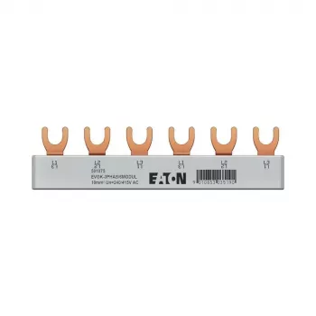 Barre de distribution à fourches triphasée Eaton EVGK-3PHAS/6MODUL 63A 400V 6 modules (EP-501075)