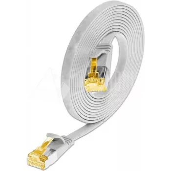 Câble patch slim Wirewin Cat6a U/FTP, 0,1 m, blanc, RJ45, 10G, 500MHz PKW-STP-SLIM-K6A 0.1 WS