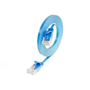 Câble de raccordement Slim Cat.6 U/UTP Wirewin, 15 m, bleu PKW-SLIM-KAT6 15.0 BL