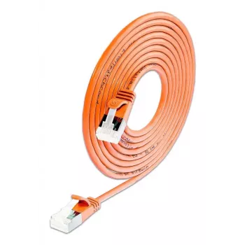 Câble de raccordement Ethernet Slim Cat6A Wirewin SLIM-LS-K6A 0.15 OR 50, 0,15 m, U/FTP, orange, pack de 50