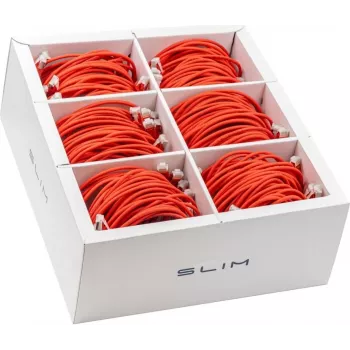 Câble patch SLIM KAT6A 10 Gigabit Light Wirewin, 1,0 m, U/FTP, Ø 3,8 mm, rouge, pack de 90 KAT6A LIGHT blindé (SLIM-LS-K6A 1.0 RD 90)