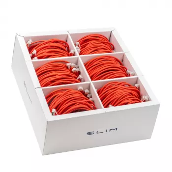 Câble patch slim Cat6a U/FTP Wirewin SLIM-LS-K6A 3.0 RD 36, 3 m, rouge, pack de 36