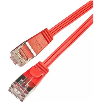 Câble patch Ethernet slim Cat6 U/FTP Triotronik Wirewin PKW-STP-SLIM-KAT6 0.25 RT, RJ-45 mâle vers RJ-45 mâle, 0,25 m, rouge