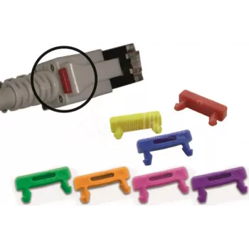 Clip de câble LED Wirewin PKL-LED CLIP GE pour câbles patch RJ45, jaune