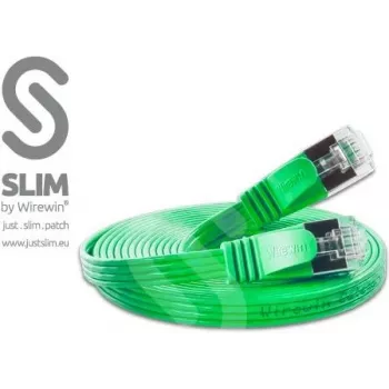 Câble patch Ethernet slim Cat6 U/FTP Wirewin, 0,75 m, vert PKW-STP-SLIM-KAT6 0.75 GN