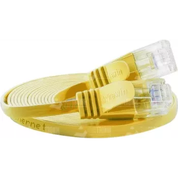 Câble patch slim Cat.6 U/UTP Wirewin, 0,15 m, jaune PKW-SLIM-KAT6 0.15 GE