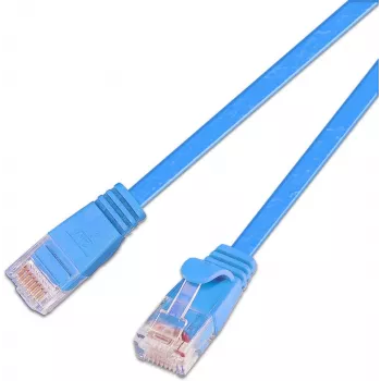 Câble patch SLIM Cat.6 Wirewin SLIM S6 15 BL, STP (PIMF), 15 m, bleu PKW-STP-SLIM-KAT6 15.0 BL