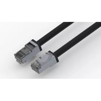 Câble patch extérieur CAT6A S/FTP Wirewin, 30 m, noir PKW-OUT-SF-K6A-PUR 30.0