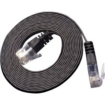 Câble patch Slim Wirewin Cat.6 U/UTP 25 m noir PKW-SLIM-KAT6 25.0 SW