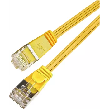Câble patch Slim Wirewin Triotronik Cat6 U/FTP, RJ45 mâle vers mâle, 0,5 m, jaune PKW-STP-SLIM-KAT6 0.5 GE