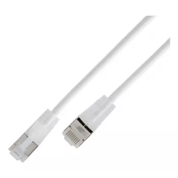 Câble patch Light Wirewin SLIM KAT6A 10 Gigabit, U/UTP, Ø 3,6 mm, blanc, 0,25 m SLIM-L-UU-K6A 0.25 WT