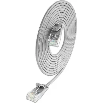 Câble de brassage Ethernet Slim Cat6A U/UTP Wirewin, 10G, gris, 7,5 m SLIM-L-UU-K6A 7.5